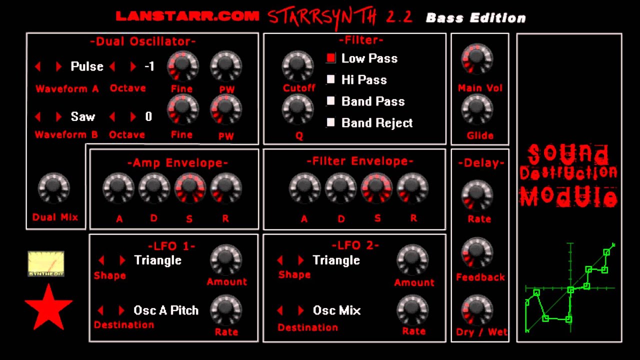 SS2 Bass / Starrsynth 2.2 Bass Edition by lanstarr