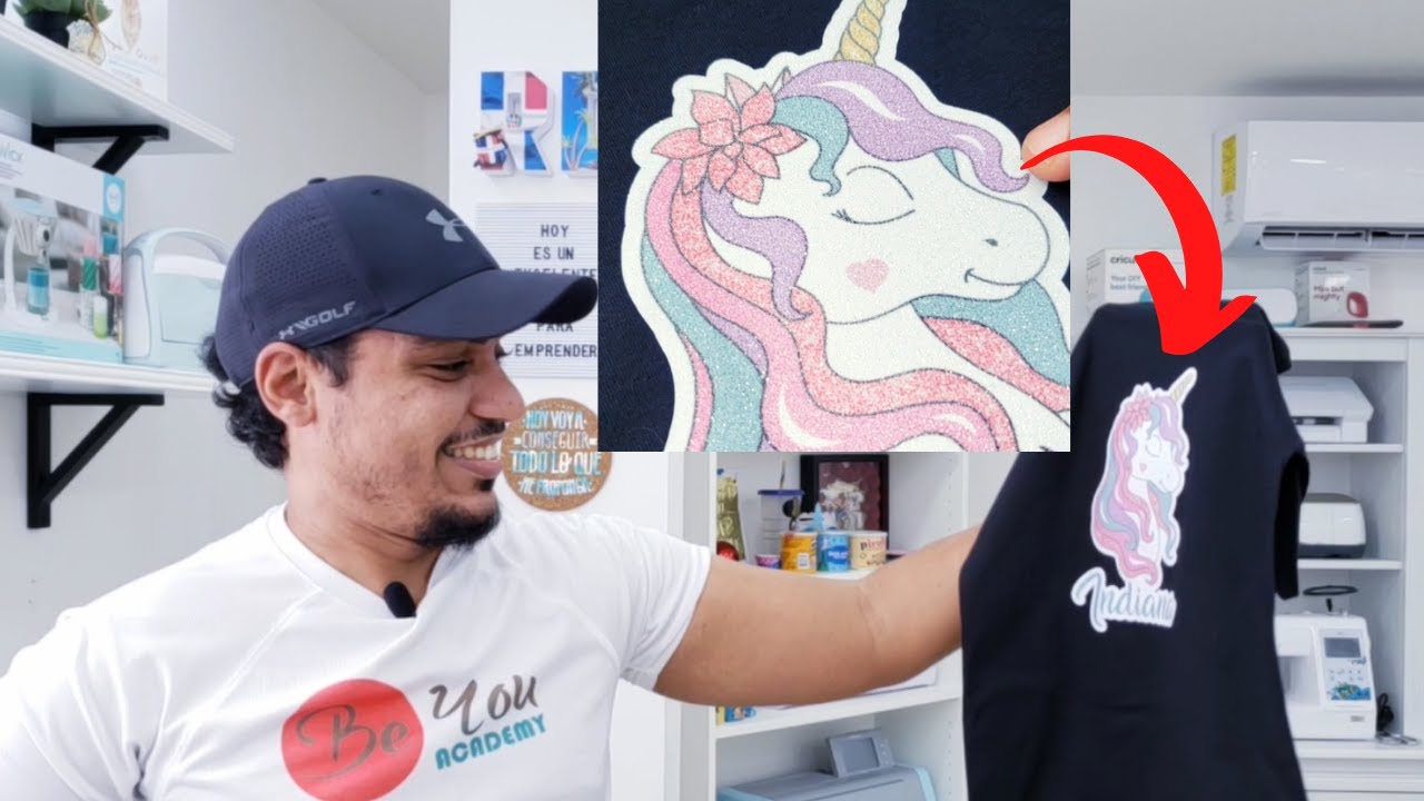 Como SUBLIMAR VINIL TEXTIL ESCARCHADO 🤯 (Glitter Iron on)  | Unicornio | Lol surprise