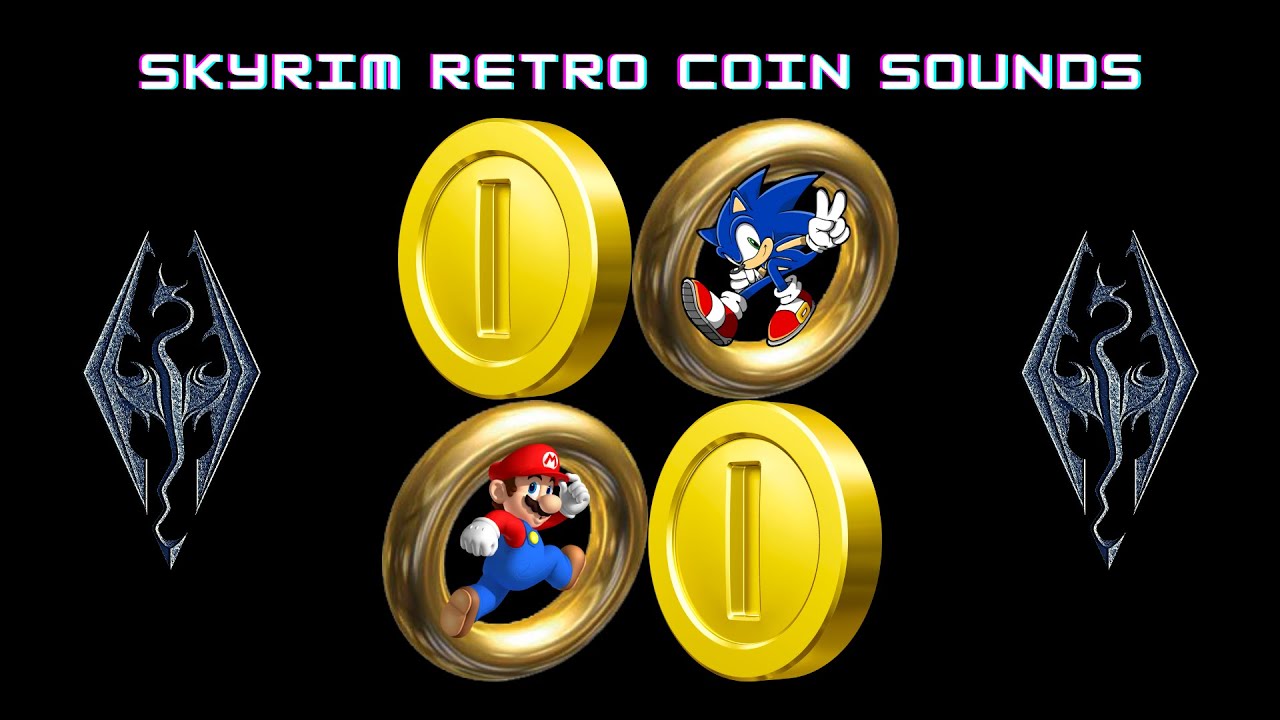[Skyrim SE] Retro Gold Coin Sound Replacer - Sonic & Mario | Showcase - PC XBOX Mod