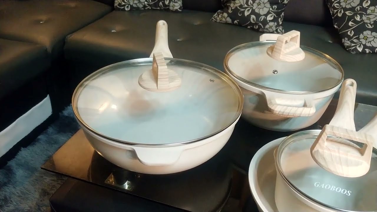 Gaoboos Gold star coating non stick cockware set