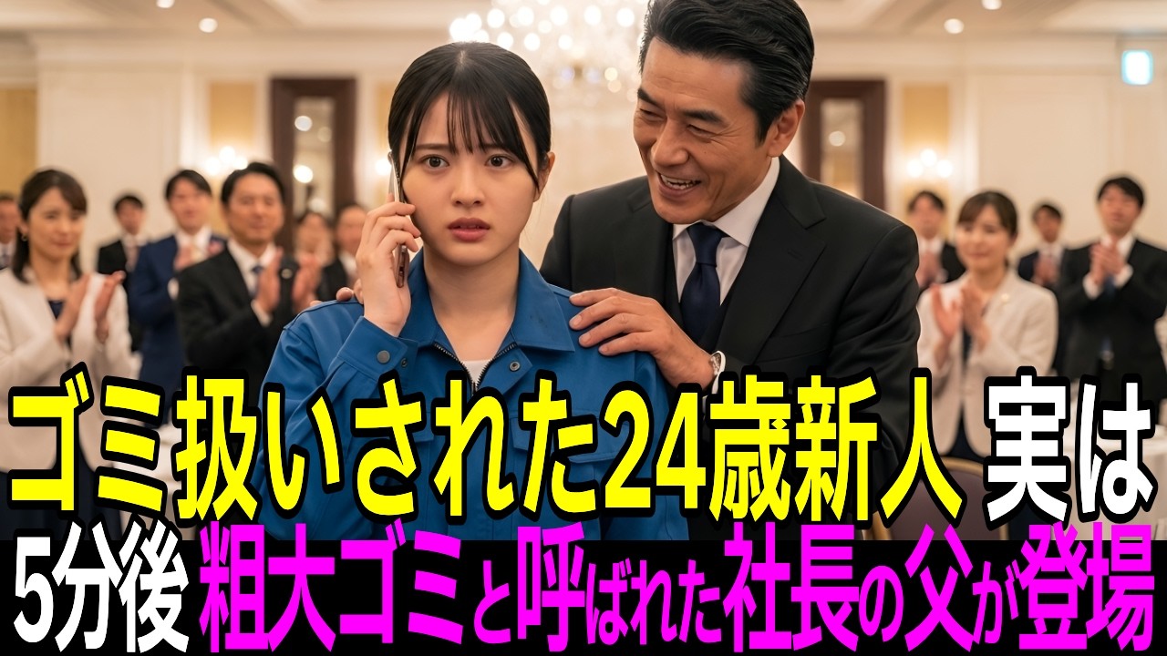 「親もゴミｗ」24歳の新人である私を侮辱した部長、5分後に社長の父が着신に応答し一瞬で土下座する羽目に【感動する話】【朗読】