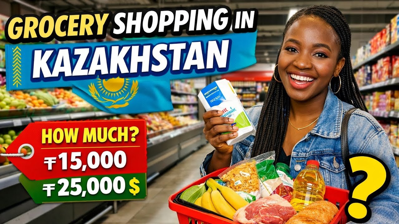 Supermarket prices in Kazakhstan 🇰🇿 (full tour) life of a Ghanaian in Kazakhstan #kazakhstan 