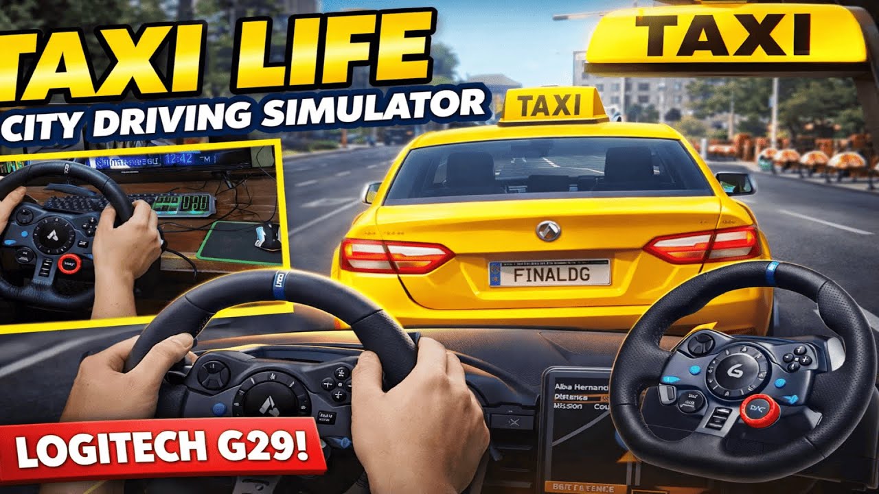 I Became a Taxi Driver in Taxi Life 🚖 | Logitech G29 Gameplay