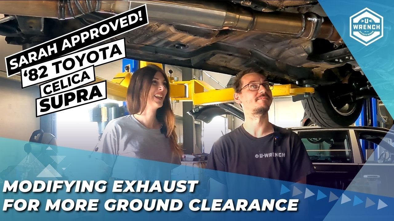 Modifying Exhaust for more Ground Clearance | Sarah -N - Tuned '82 Celica Supra
