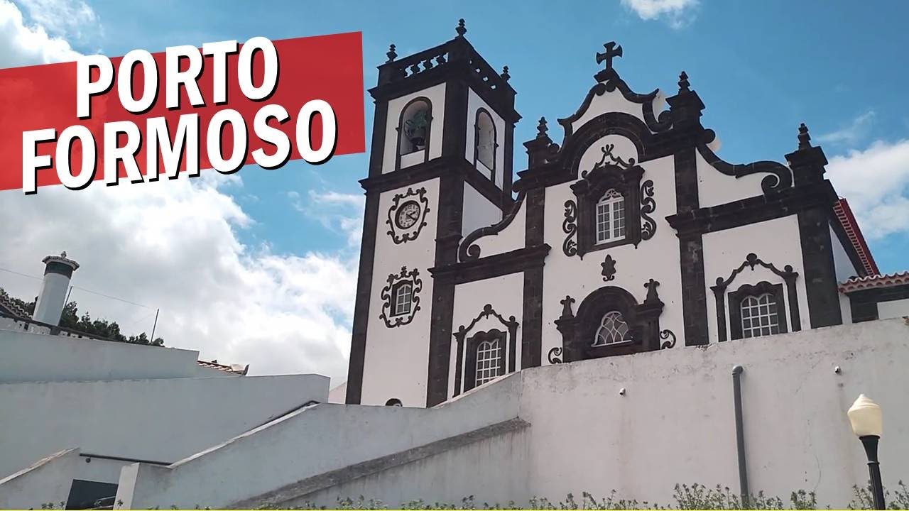 Azores 🇵🇹 Walk - Porto Formoso Atlantic Fishing Town, São Miguel