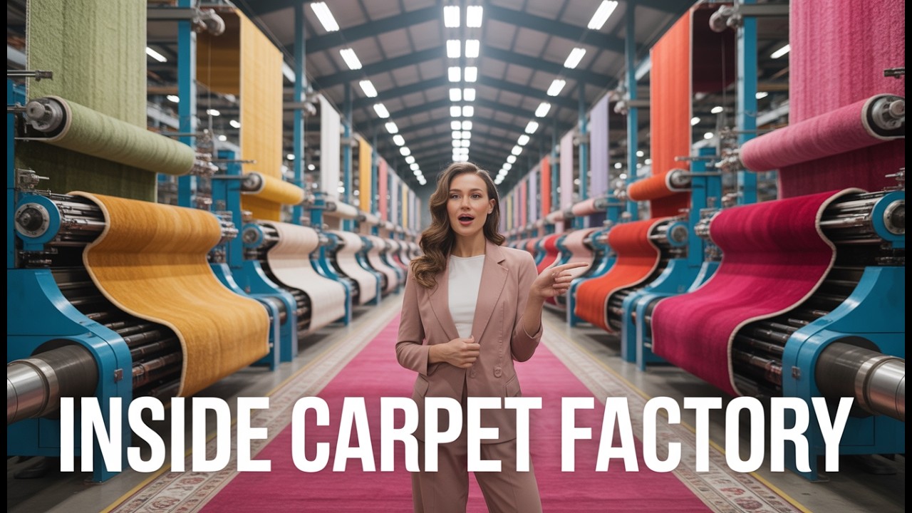 Inside a Modern Carpet Factory — How Millions of Carpets Are Made Every Day