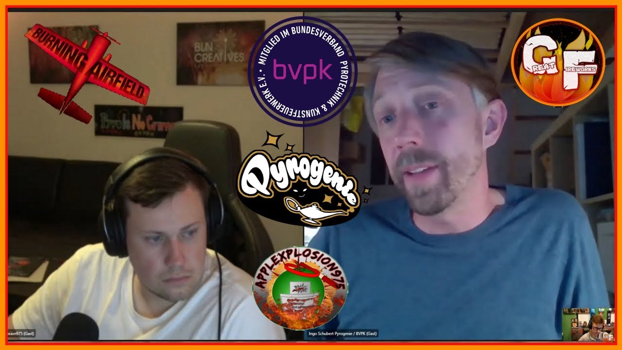 Live-Interview mit Ingo Schubert von Pyrogenie & dem BVPK ( + @AppleXplosion975 )  | GreatFireworks
