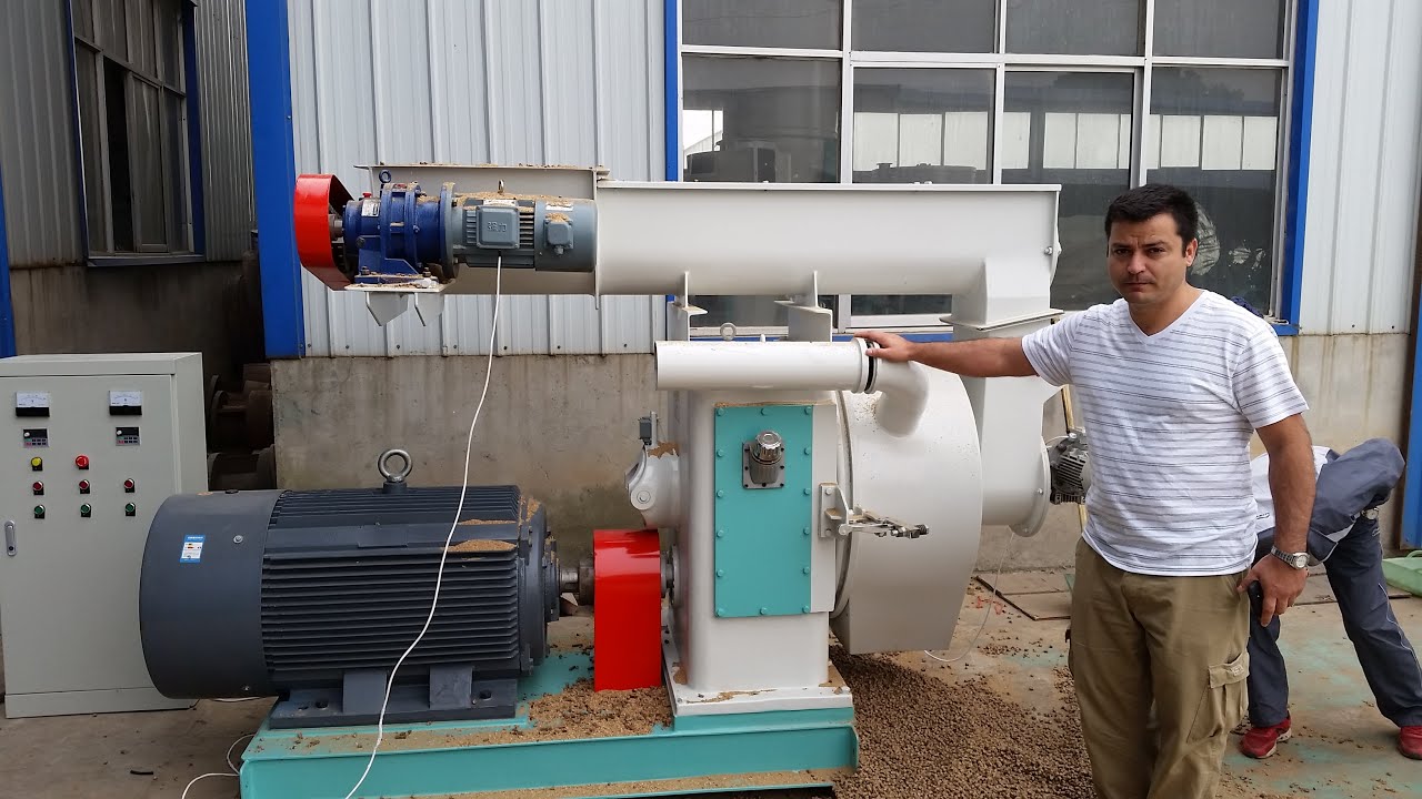 Meelko - Demostración de maquina peletizadora anular 420 mm - Pellet mill