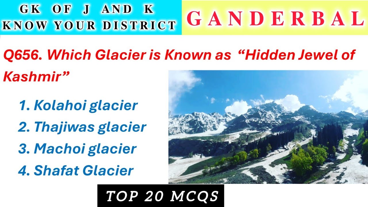 Know Your District || Ganderbal District Facts || GK of J and K || @TheAspirants01