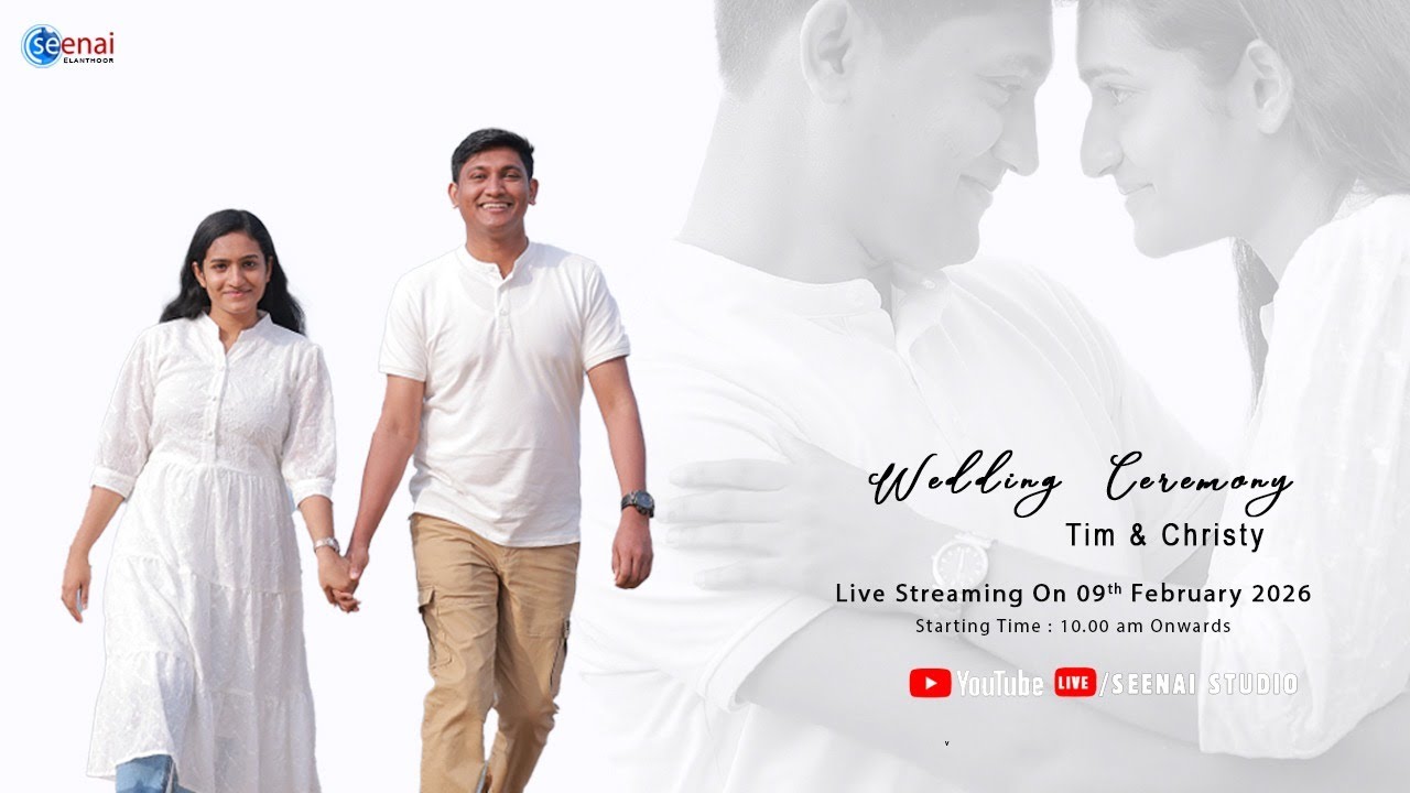 Tim & Christy   Wedding Live | 09-02-2026 | Mylapara | Seenai Studio