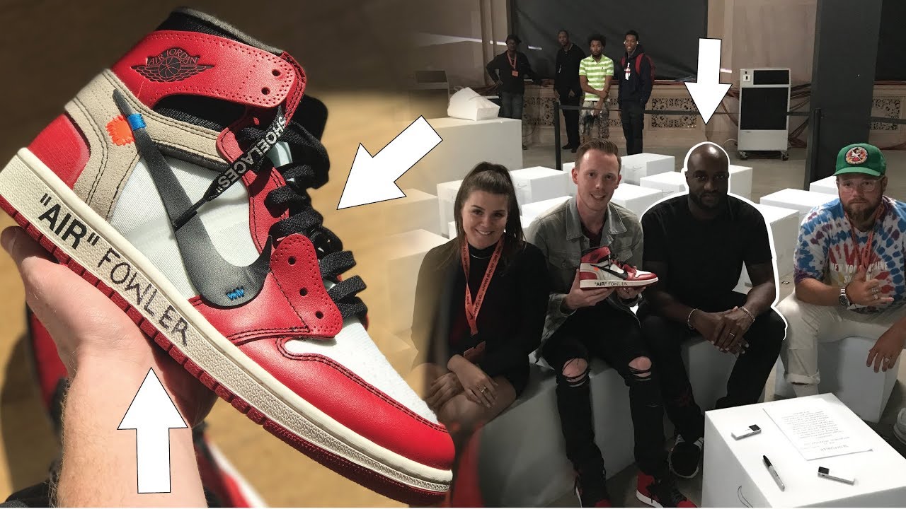 VIRGIL ABLOH CUSTOMIZED MY OFF WHITE AIR JORDAN 1