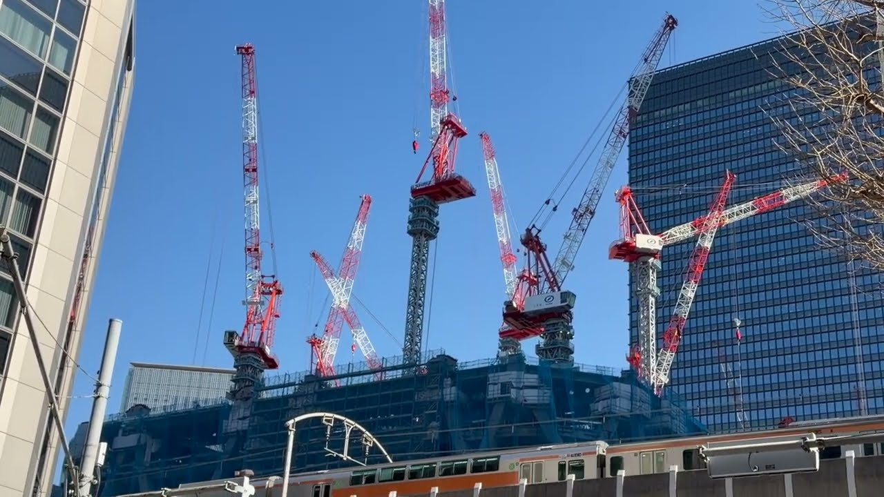 62階385m「Torch Tower（トーチタワー）」（常盤橋街区再開発プロジェクト B棟）の様子 2026年1月29日撮影
