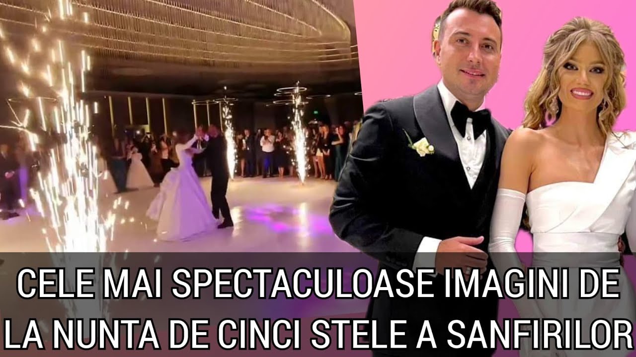 Nunta de cinci stele a lui Valentin si a Codrutei Sanfira! Imagini de la petrecerea fastuoasa!