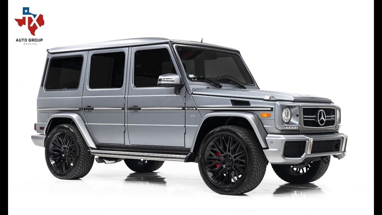 2016 Mercedes Benz G63 AMG 4MATIC AWD Ultra Luxury Sport SUV Frozen Gray on Red - For Sale