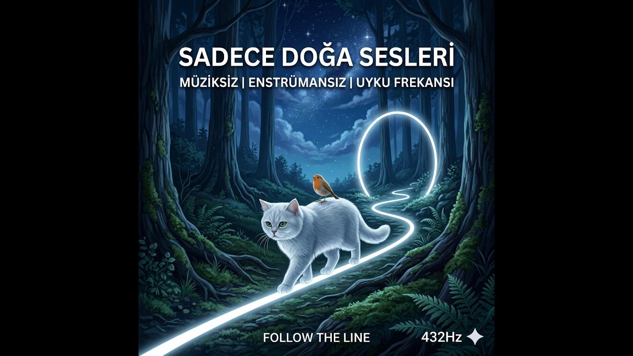 Kuş Sesleri ve Doğa Ambiyansı | 432Hz Uyku Frekansı (Enstrümansız & Vokalsiz) | FOLLOW THE LINE