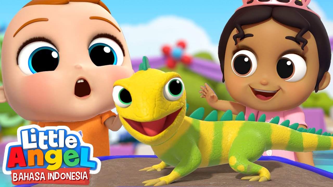 Yuk, Belajar Nama Binatang Reptil🦎Lagu Anak | Little Angel Bahasa Indonesia