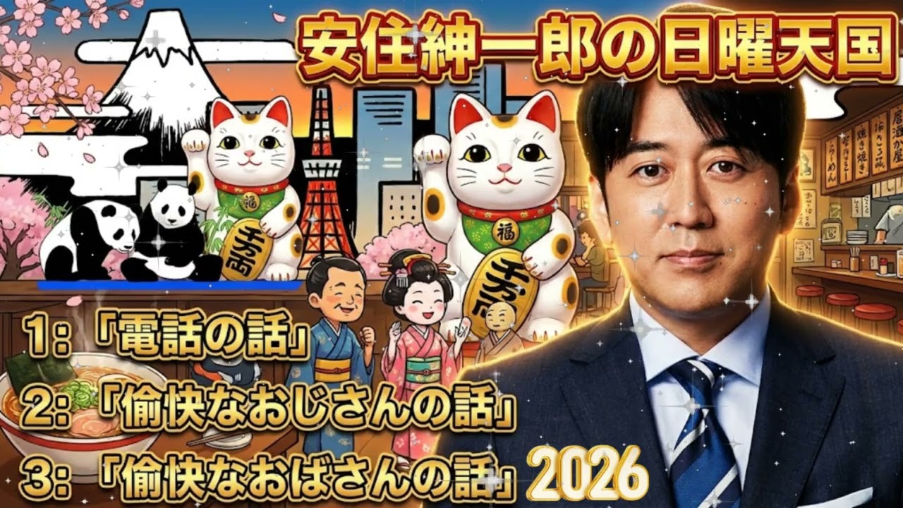 🤣【神回】安住紳一郎「あの、間違い電話なんですけど…」腹筋崩壊の『電話の話』傑作選！中澤有美子も爆笑の失敗談まとめ【日曜天国 作業用/睡眠用】