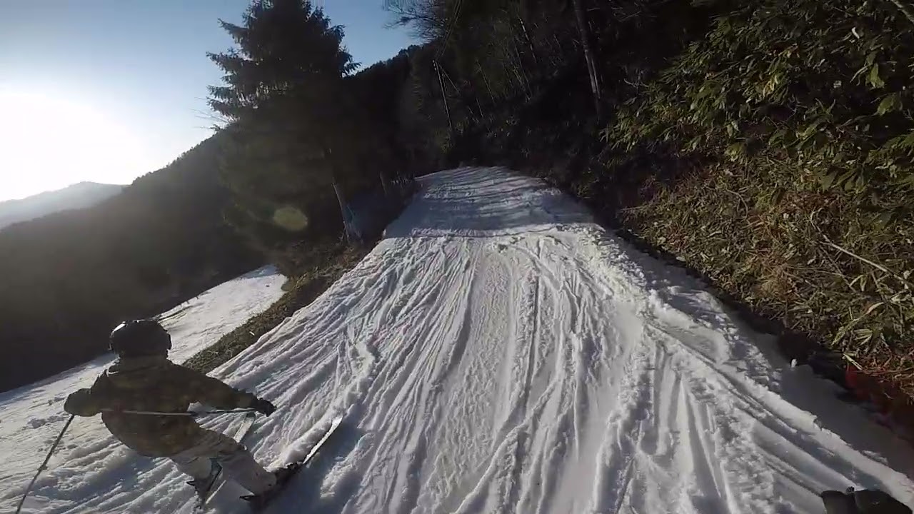 GOPR0208 28 Feb. 2026 Kiso-Fukushima, Last Run,Snake-Family course