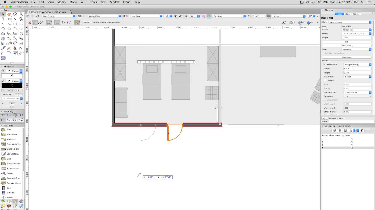 BIM Architectural - Door and Window Insertion