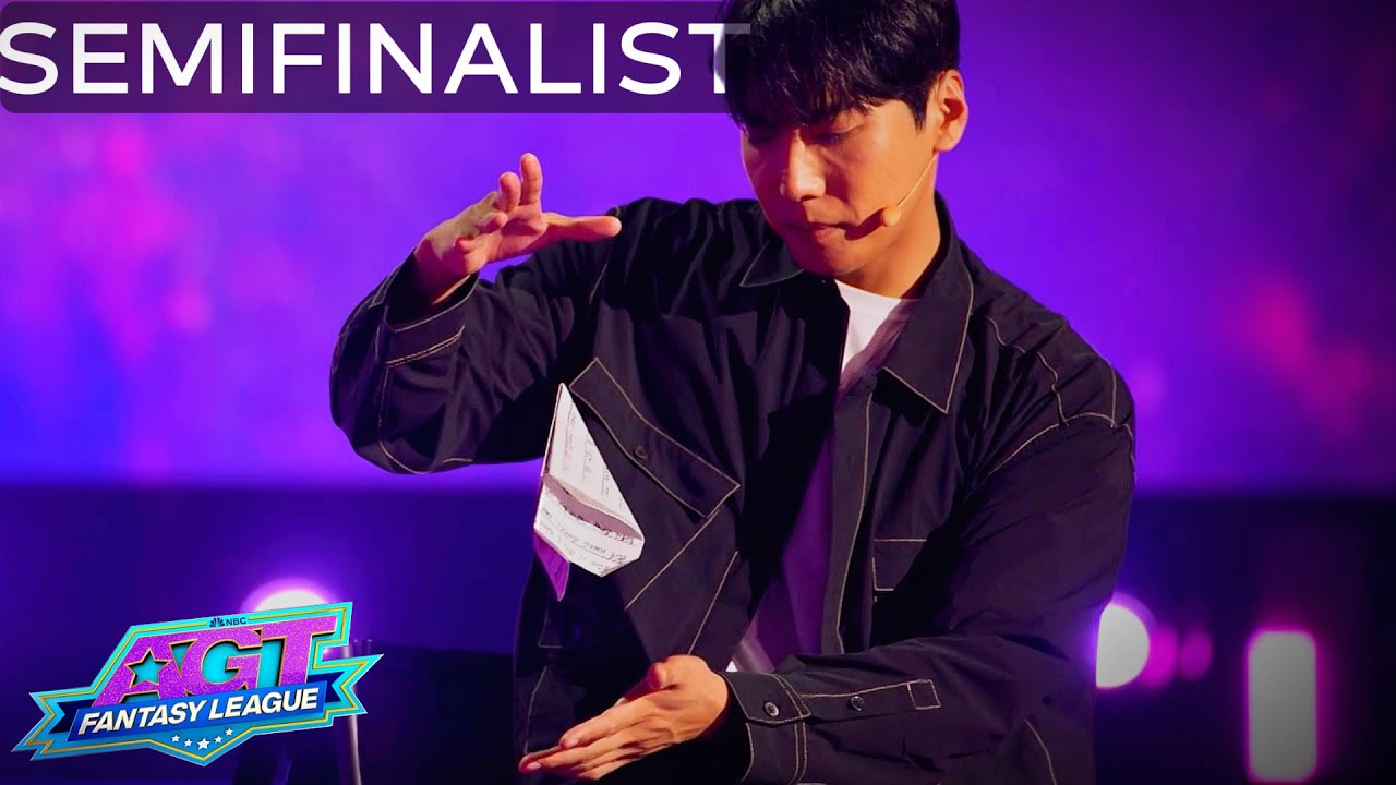 Semifinalist: Yu Hojin's MAGICAL PAPER PLANE's are ALIVE! | AGT Fantasy League 2024