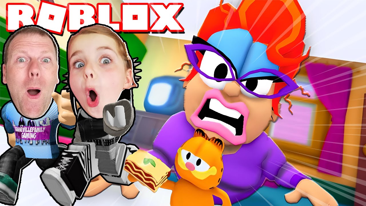 FLYGTEDE fra DEN SKØRE KATTEDAME! Dansk ROBLOX Escape Crazy Cat Lady