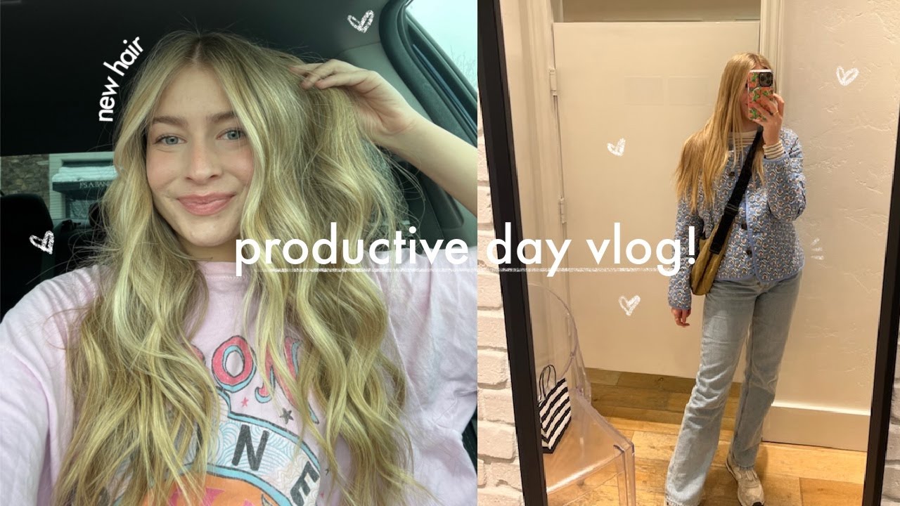 a productive day in my life! (hair appt, working out, friends)