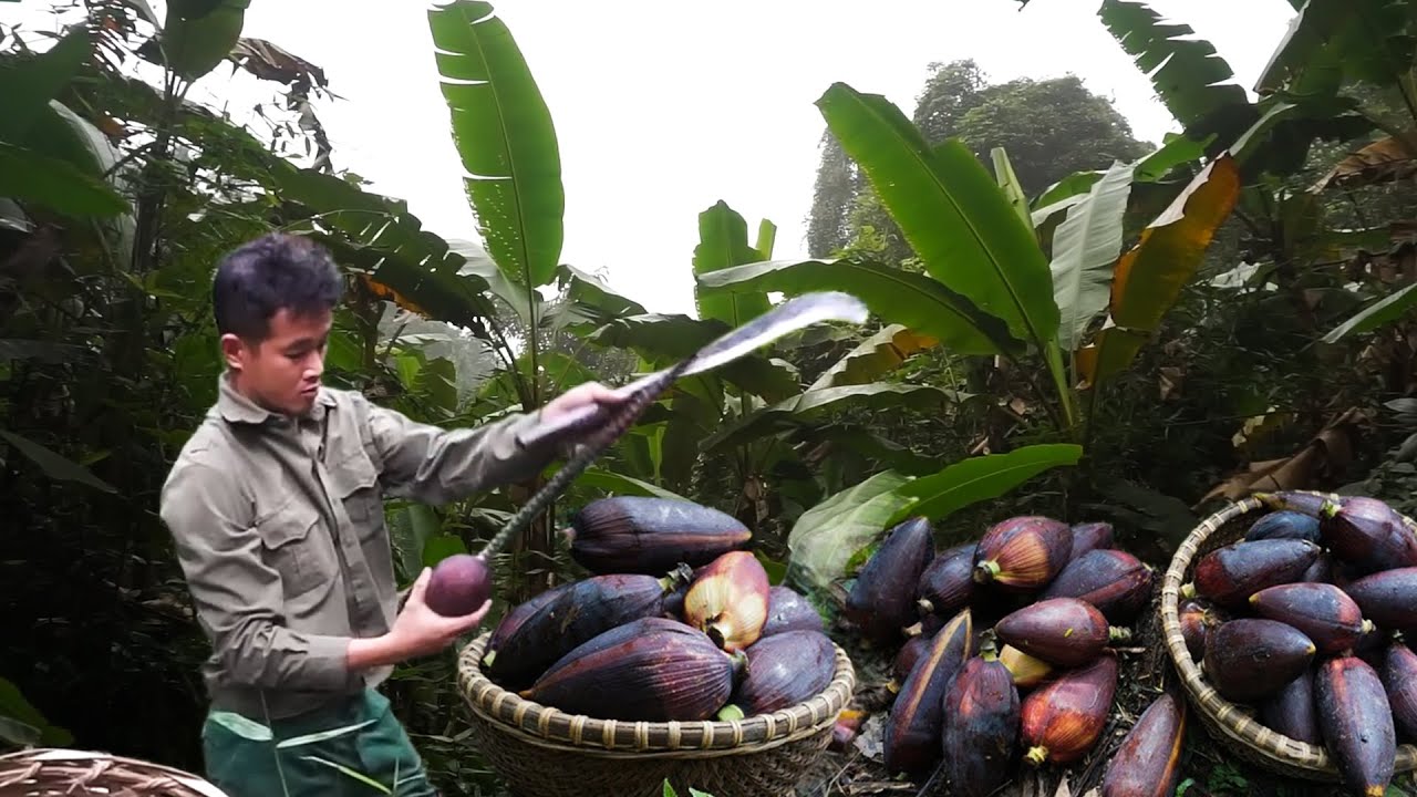 Day On The Farm: Crafting A New Kitchen Cabinet And Picking Banana Blossoms To Sell At The Market