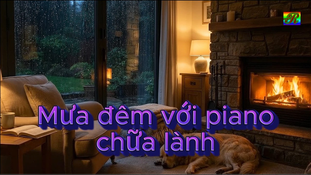 Mưa đêm với piano chữa lành | #amthanhchualanh9r #chualanh