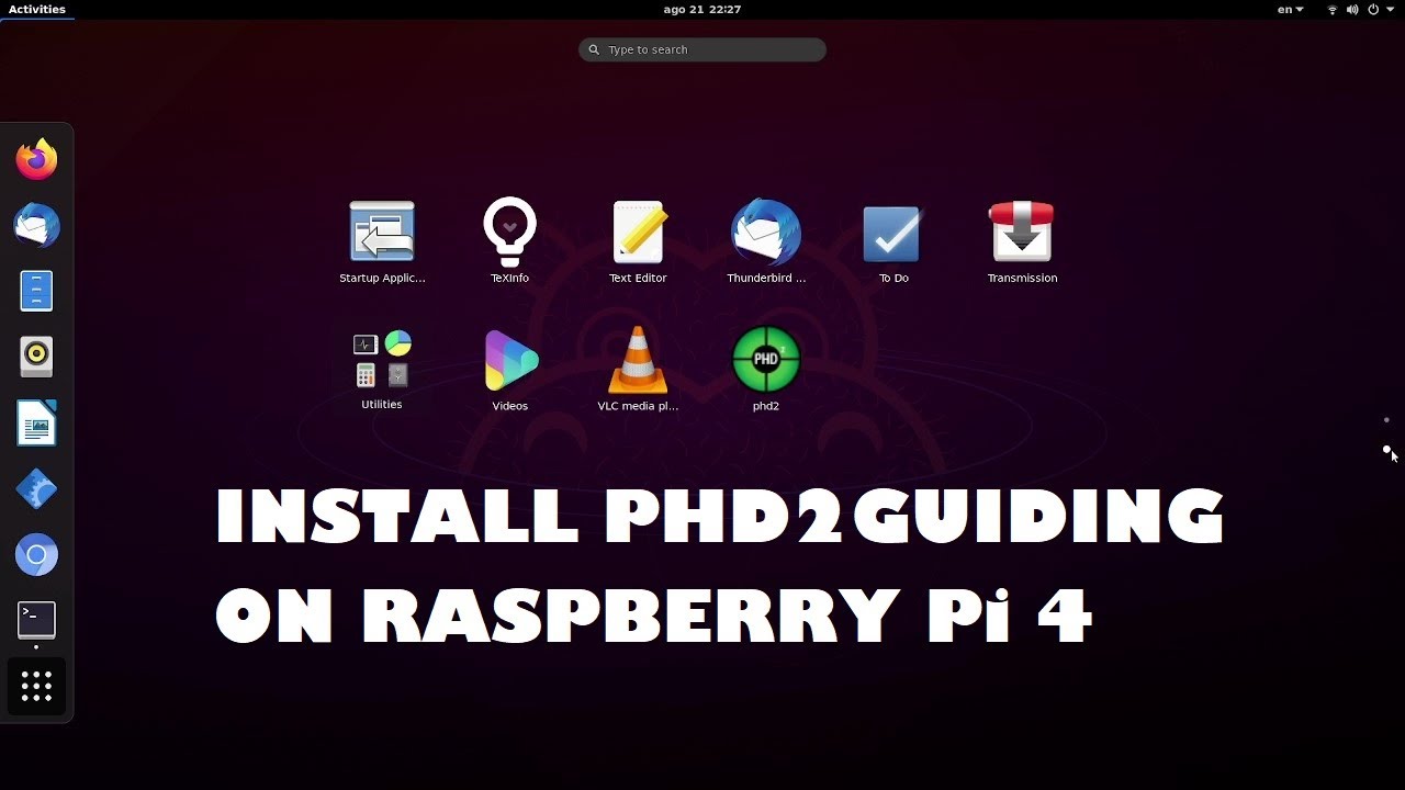 HOW TO INSTALL PHD2 GUIDING TOOL ON RASPBERRY Pi 4 |GUIDE TO INSTALL PHD2 ON UBUNTU ASTROPHOTOGRAPHY