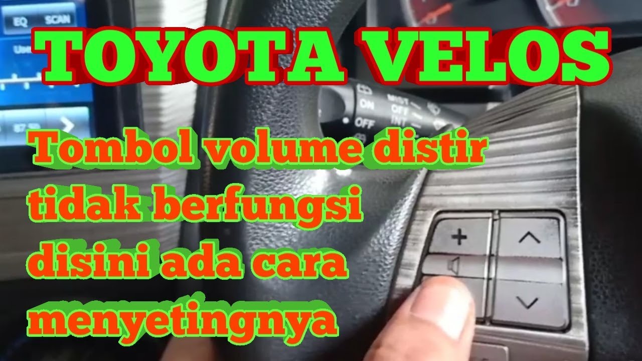 Cara Riset Tombol Volume Audio Di Stir Velos 2012