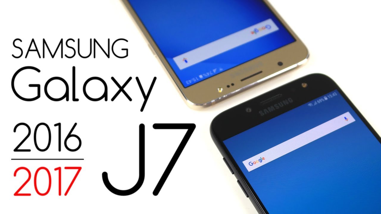 Samsung Galaxy J7 2016 vs Galaxy J7 2017 - Por&oacute;wnanie / Test / Opinie / Comparison