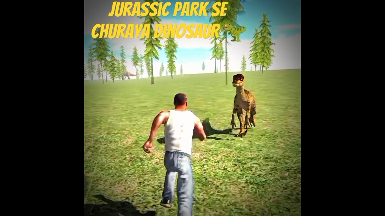 Indian bike driving 3D mein Jurassic Park Se churaya dinosaur 🦖 