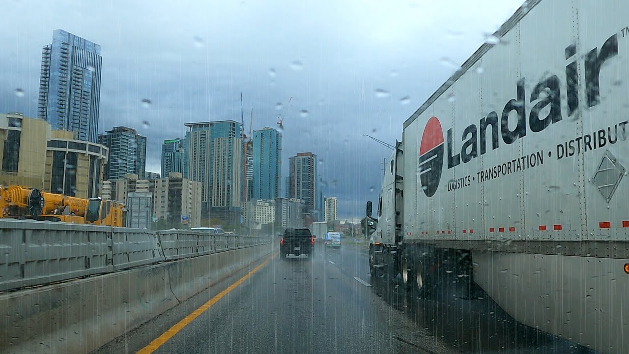 Driving RAIN for Sleep Relaxing Rain Thunder and Car Noise to Sleep Relax Study