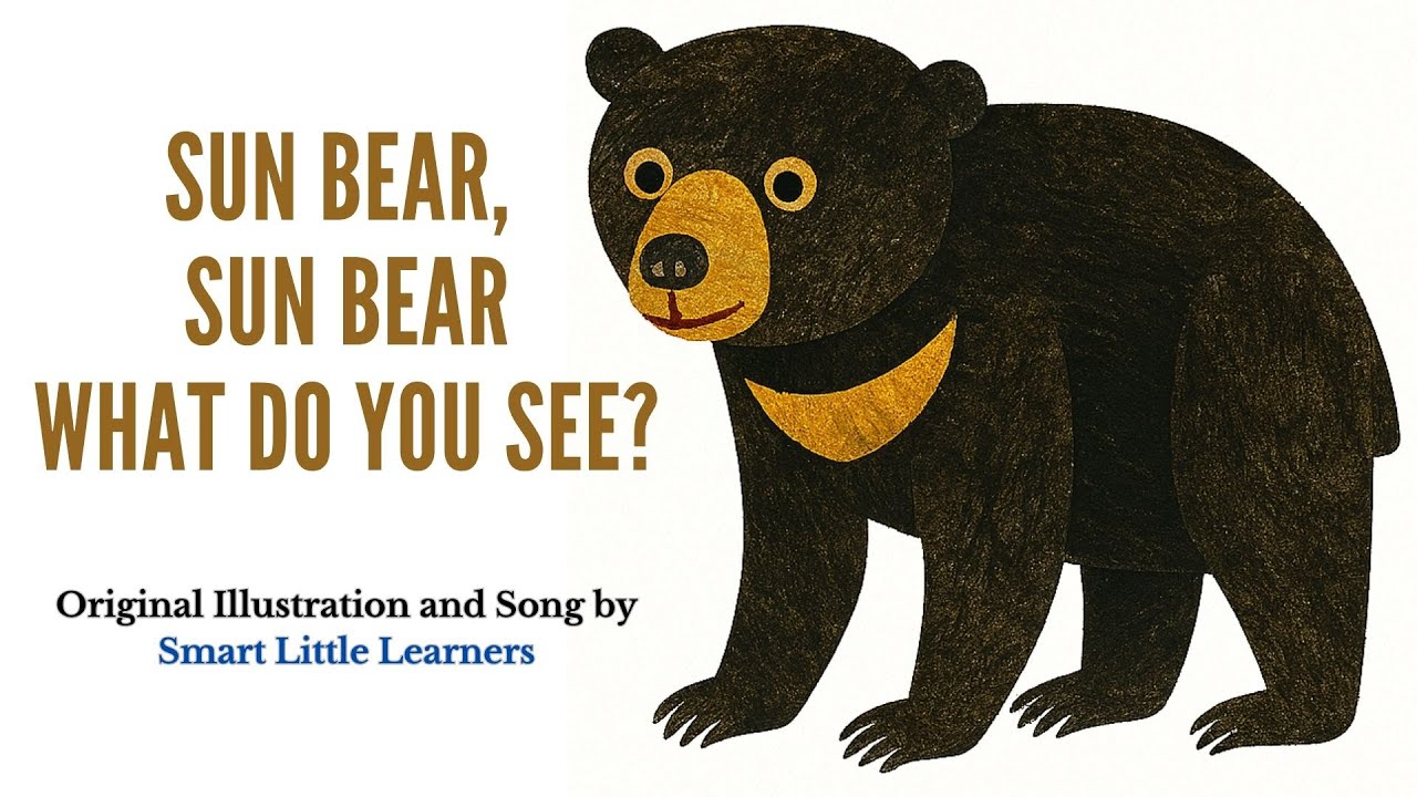 Sun Bear Sun Bear What Do You See? | Kids Song | Brown Bear What do you see? | Eric Carle Style Song