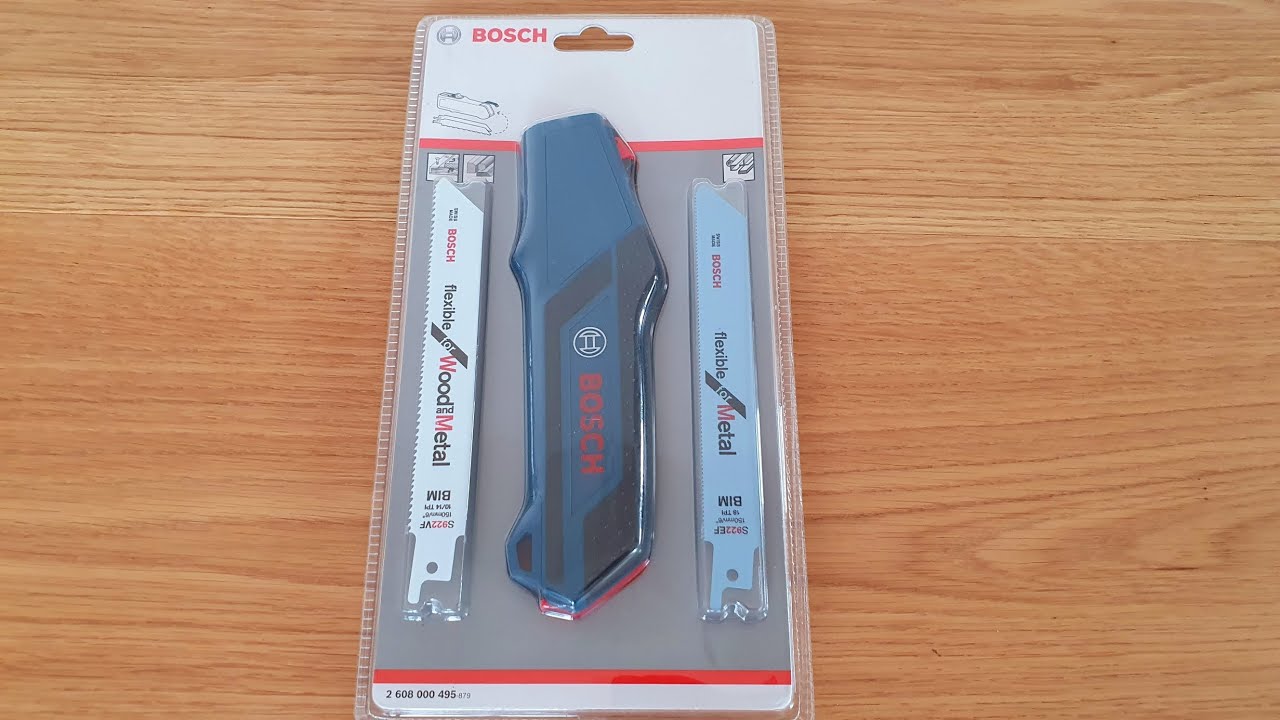 Bosch Professional Säbelsäge Sägehandgriff für zwei Säbelsägeblätter, Handsäge, Säge