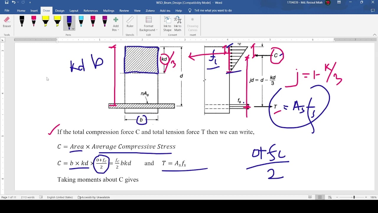 1.Working Stress Design Method (WSD-Beam)