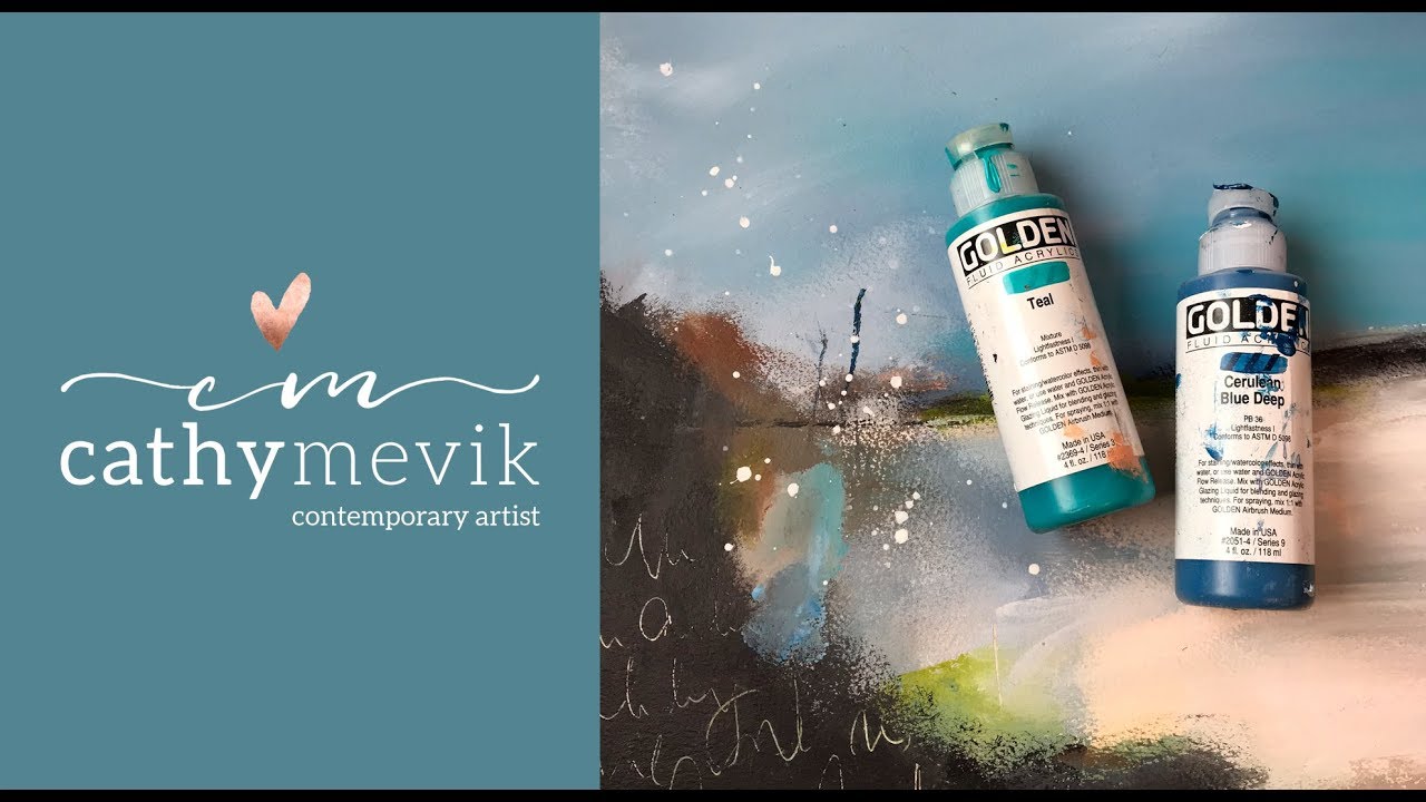 Art Tutorial - Abstract landscape painting