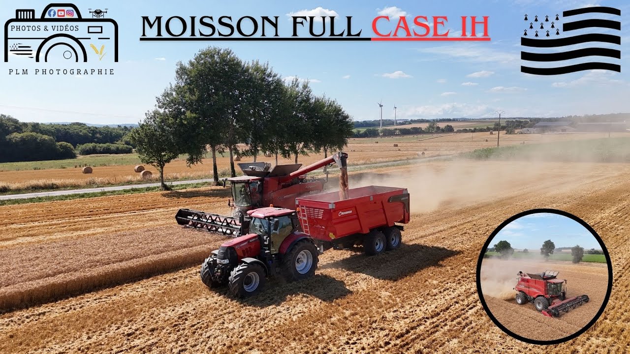 Moisson full Case IH 🌾🔴⚫️