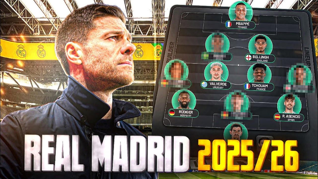 How Real Madrid Will Lineup Under Xabi Alonso in 2025/26 Season!