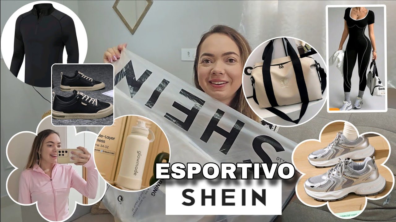 LOOKS E PEÇAS ESPORTIVAS SHEIN | CUPOM DE DESCONTO | VEM VER TUDO 😍