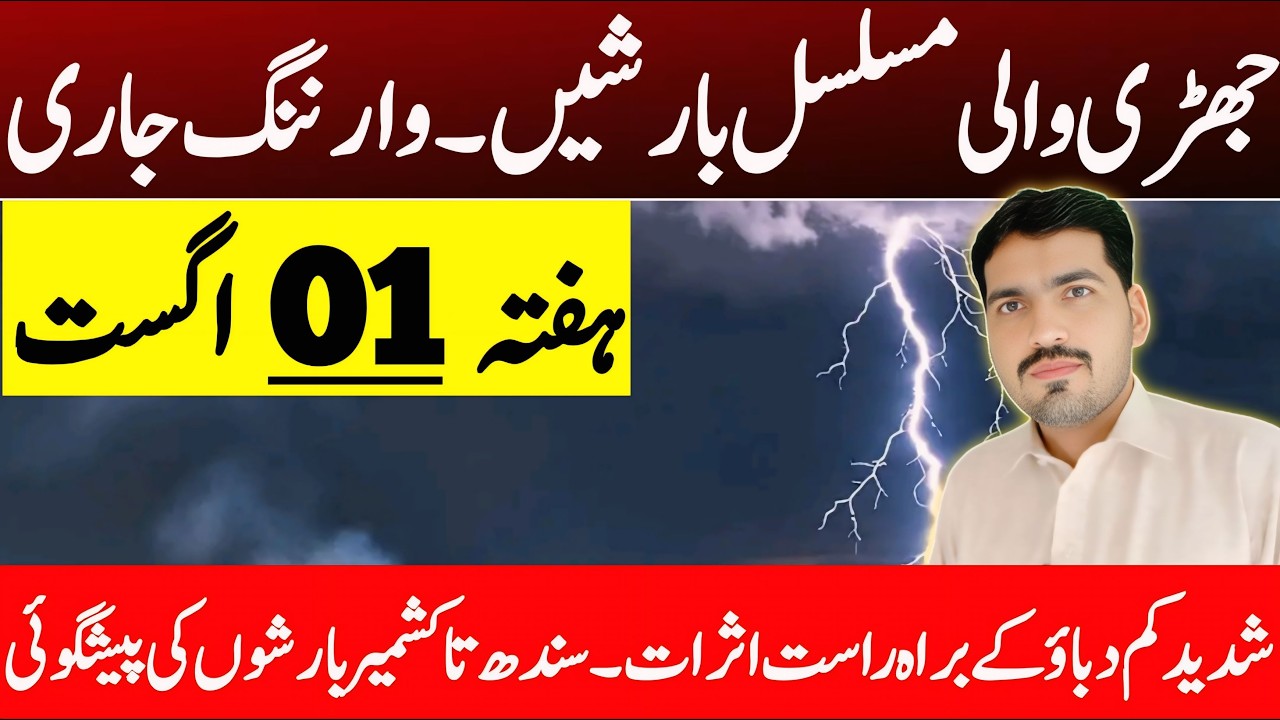 Monsoon Rainfall Alert : Torrential Downpour Prediction on Weekend | Weather Forecast Pakistan