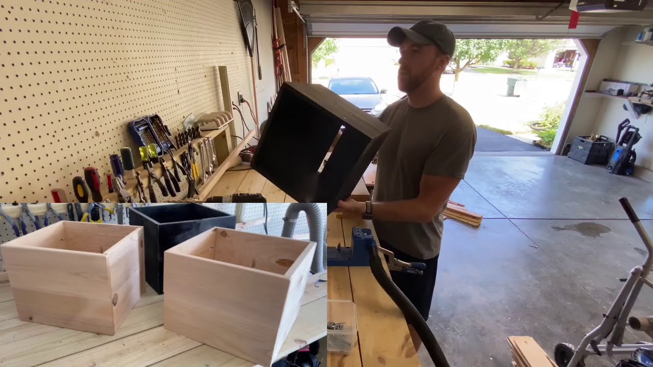 Wooden Cube Organizer Boxes - DIY Project Build & Walkthrough