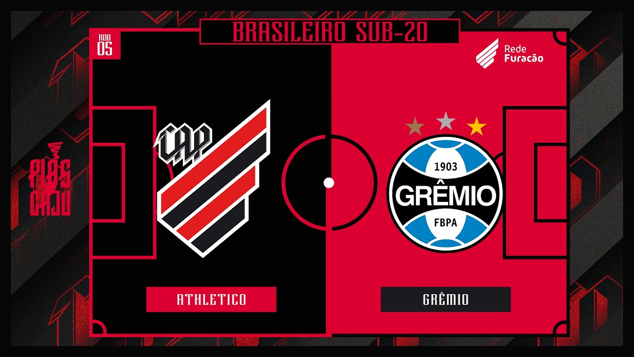 Athletico Paranaense x Gr&ecirc;mio - Brasileiro Sub-20  2026 | 🎥📺 AO VIVO E COM IMAGENS