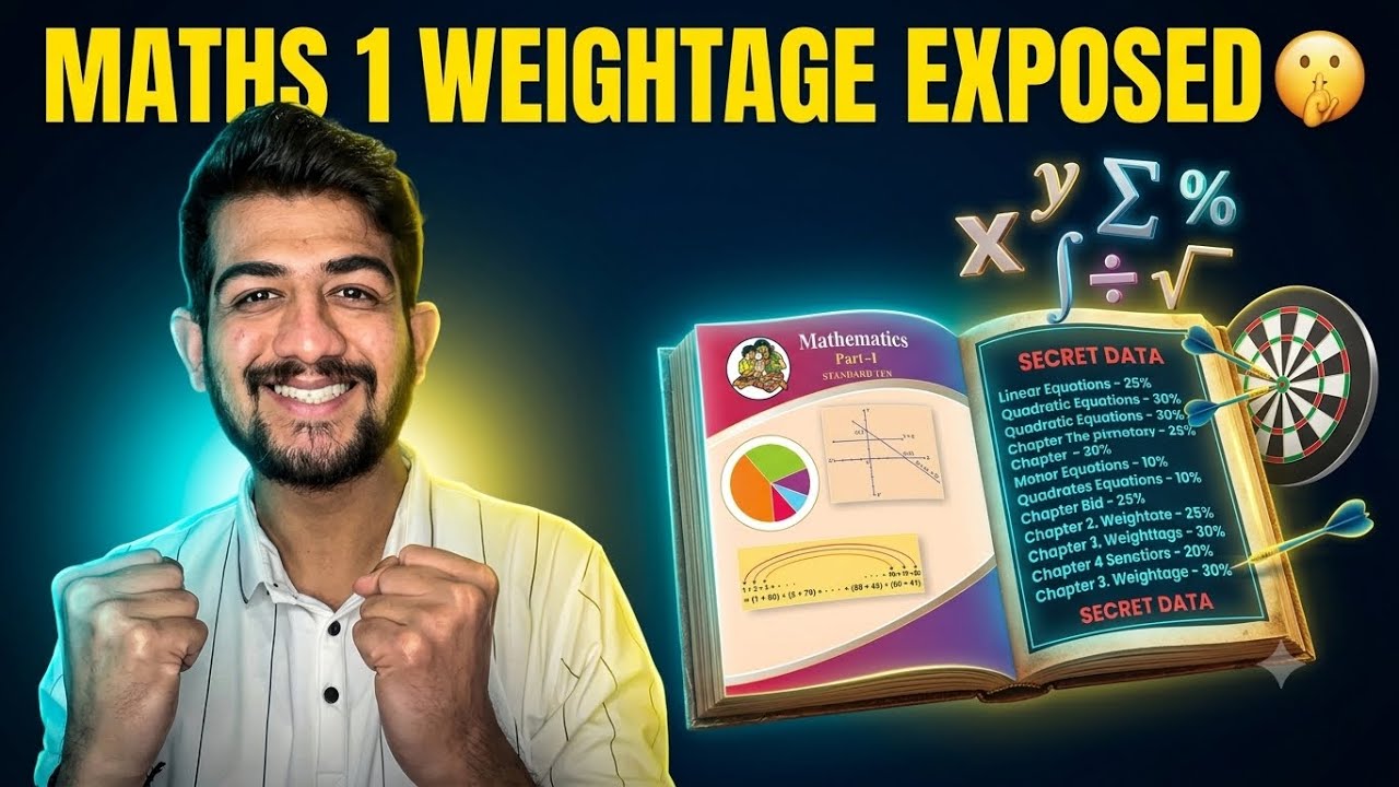 Class 10 Maths 1 Chapter Wise Weightage Maharashtra Board 2027 🔥 Algebra SSC Board | SBWB