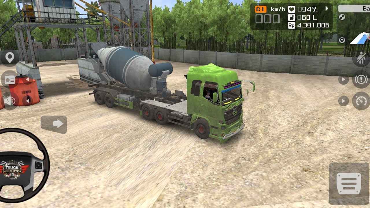 Truck Trailer Muatan Mixer | Truck simulator Indonesia