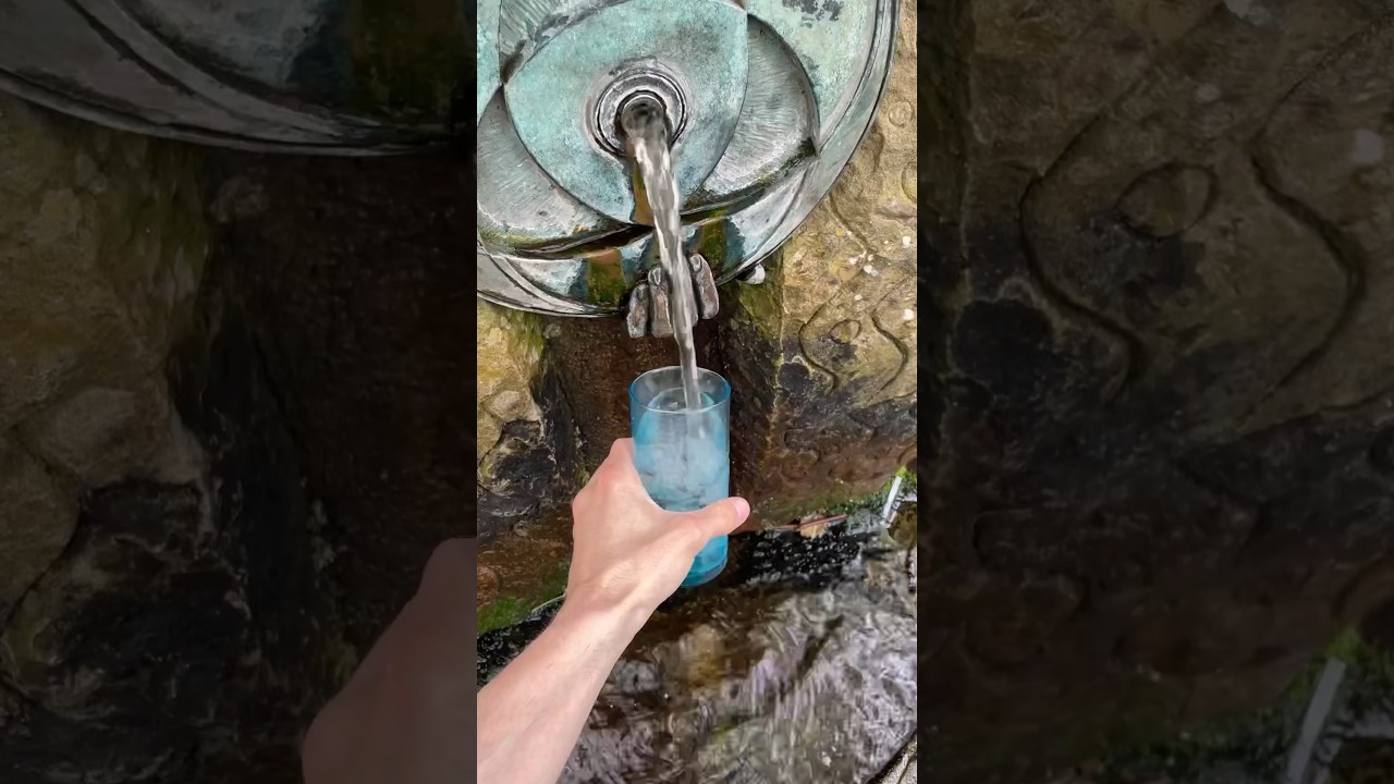 Tasting Spring Water in Malvern (UK)