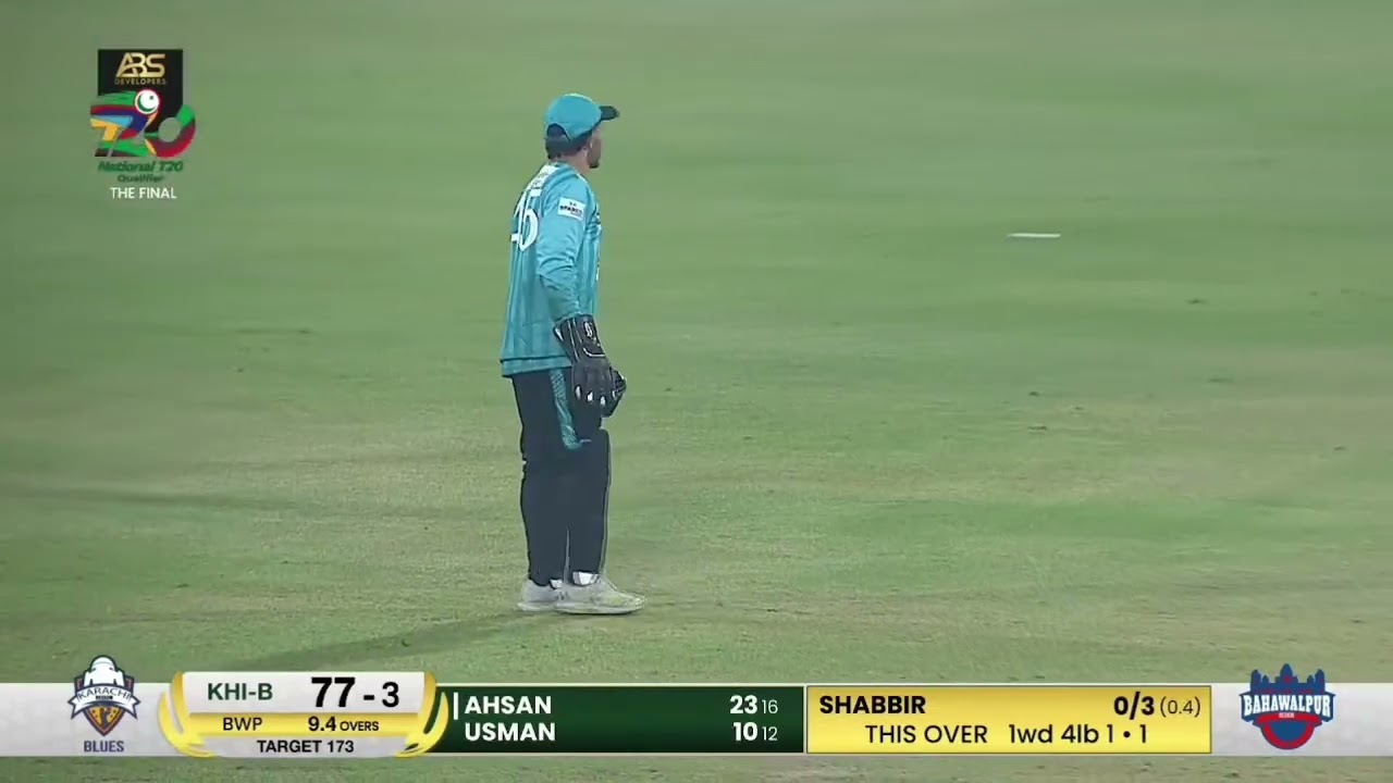 Ali Shabbir bowling in national t20 at Lahore qazafi stadium final match first over subscribe chenel