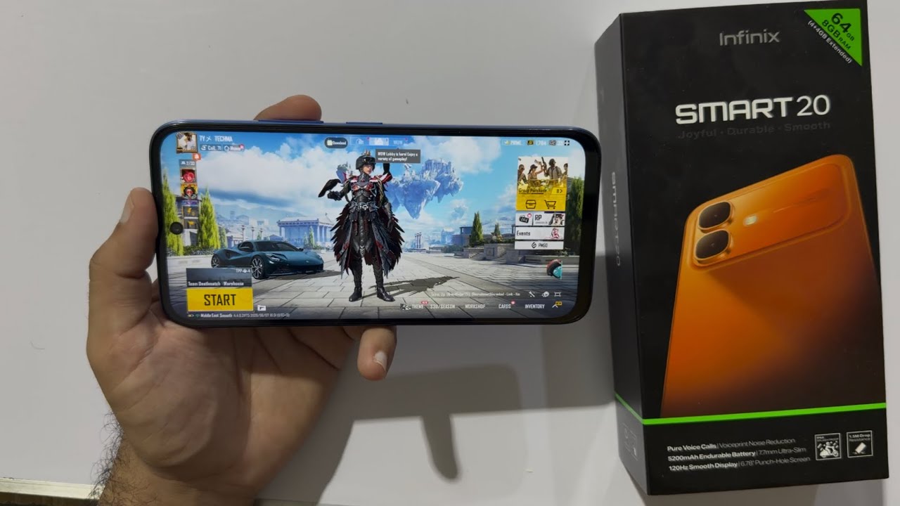 INFINIX SMART 20 - Test PUBGMOBILE!!