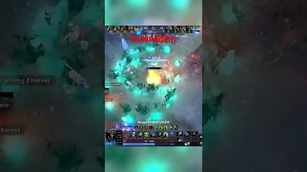 RUBICK CRAZY RAMPAGE 😳 #dota2
