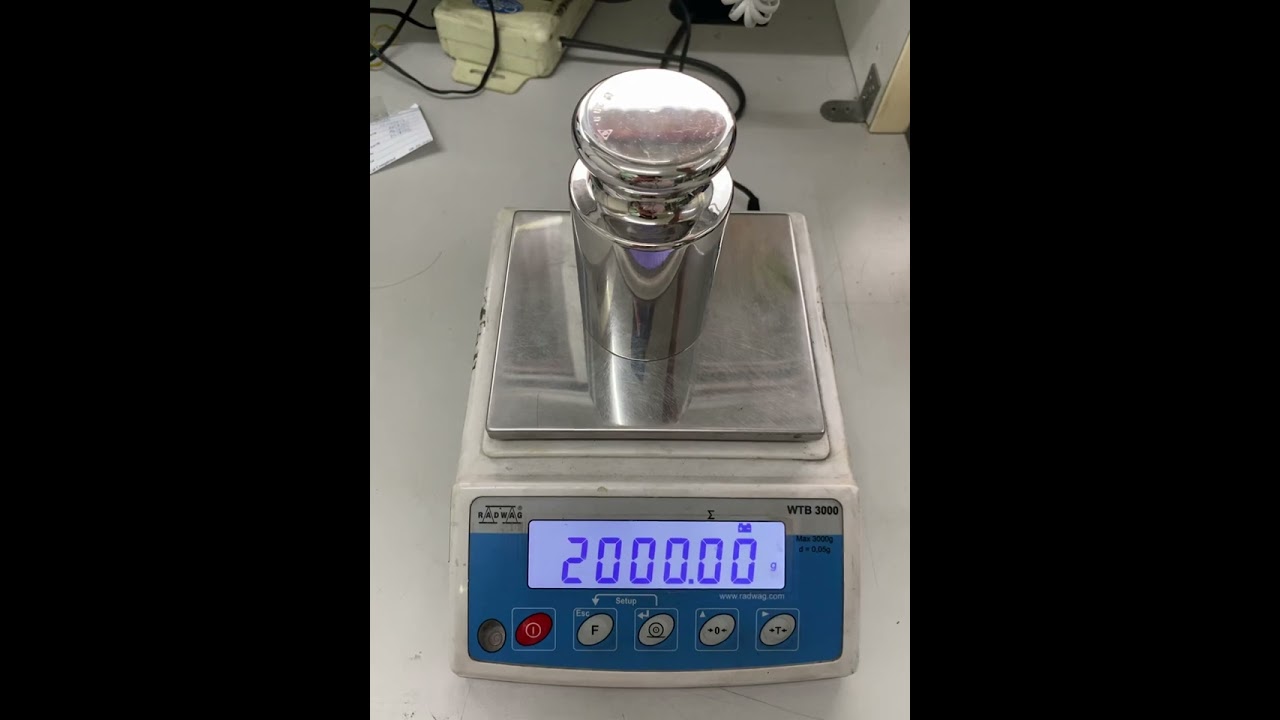 RADWAG WTB3000  Balance Calibration